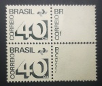 QUADRA DE SELO COM FALHA DE IMPRESSÃO - AVALIADO R$ 400