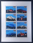 MALDIVAS - 60 ANOS DA FERRARI - FOLHINHA COM 8 SELOS MINT