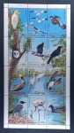 DOMINICA - AVES - FOLHINHA COM 12 SELOS MINT 