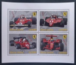 SERRA LEOA - FERRARI - FOLHINHA COM 4 SELOS - MINT
