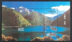CHINA - PAISAGEM - BLOCO CARIMBADO