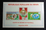 BENIN - FUTEBOL COPA DE 78 SOBRETAXA DO CAMPEÃO - BLOCO NOVO