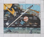 ASTRONAUTICA FOLHA COM 20 SELOS NOVOS MINT