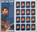 JOHN LENNON - LENDA DA MÚSICA POP - FOLHA COM 16 SELOS MINT - FACIAL + U$D 5