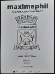 PROTETOR DE SELOS MAXIMAPHIL FUNDO PRETO COM 8 TIRAS DE 210 mm. por 102mm. DUPLA SOLDA