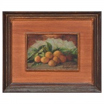 ESTEVÃO SILVA (1845-1891)-  Natureza morta - OSM - Assinado no CID, emoldurado e medindo: 15 x 21cm