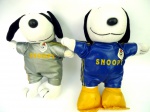 2 Snoopys - Habibs - em plush - 21 cm - em bom estado