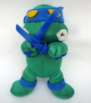 Tartaruga Ninja em tecido acetinado - 17 cm