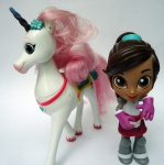 Princesa NELLA e seu Unicórnio - 15 cm princesa e 18 seu unicórnio - excelente estado 