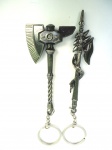 Lote com 2 chaveiros metálicos - Guns (armas) conforme fotos aprox. 10 cm em média