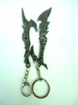 Lote com 2 chaveiros metálicos - Guns (armas) conforme fotos aprox. 10 cm em média