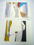 Arte : 2 Aquarelas sobre cartão - numeradas/assinadas c.i.d. artista plástico AKKSON  NeoPopArt 21x29