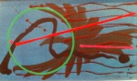 Gilberto Salvador. Acrílico sobre Tela. sem título década de 90. 30x50 cm