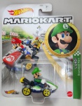 Miniatura Hot Wheels Mariokart Luigi,  Escala 1/64, Lacrada, Item no estado conforme fotos. Carrinho de coleção.