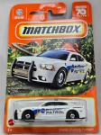 Miniatura Matchbox Dodge Charger Pursuit,  Escala 1/64, Lacrada, Item no estado conforme fotos. Carrinho de coleção.