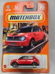 Miniatura Matchbox 2020 Honda E ,  Escala 1/64, Lacrada, Item no estado conforme fotos. Carrinho de coleção.