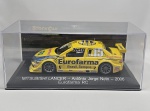 Miniatura Mitsubishi Lancer Antônio Jorge Neto 2006 Eurofarma RC, Stock Car, Escala 1/43.Item no estado conforme fotos. Carrinho de coleção. 