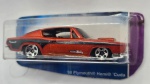 Miniatura 68 Plymouth Hemi Cuda, escala 1/64, HotWheels, lacrado, cartela cortada