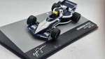 Miniatura Brabham BT52B- Ayrton Senna Test 1983, escala 1/43, coleção Lendas Brasileiras do Automobilismo, base original, sem acrílico, item de colecionador 