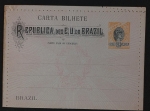 Carta Bilhete (CB-72) Com as letras A e B sem ornamentos, linda - Dupla picotagem acima. 3500 Uf