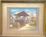 MARIO ZANINE - aquarela s/ papel, medindo: 25 cm x 18 cm e 34 cm x 28 cm