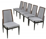 MOVEIS CIMO- Esplêndido set composto por 6 lindas cadeiras, executadas em madeira nobre com assento