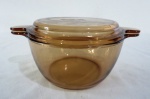 VISION - antiga panela caçarola de vidro "Vision", capacidade 1,5 litros. Med. 18,5 cm de diâmetro.