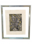 <b>LÊDA WATSON </b>, "Le Revê", serigrafia 35/50, moldura em alumínio, obra medidndo 17,5x13cm e moldura 35x30cm.