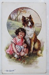 Cartão Postal Antigo - Em bom estado de conservação, apresentando desgastes naturais do tempo. - Com carimbo postal meio apagado - datado à mão de 13 de março de 1922 -  Sem selo - Com mensagem escrita pelo remetente na parte de trás, meio apagada - Impresso na Inglaterra -  Formato: 14cm x 9cm -  Cód: P1-070