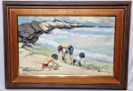 SANSÃO Campos PEREIRA (XAPURI-ACRE, 1919 - 2014, RJ-RJ) - 50 X 80 - Lindíssima e grande pintura finamente executada em técnica de óleo sobre tela. Representando bela paisagem riquíssima em movimentos e colorações. Assinada no C.I.D. Enquadrada em moldura de madeira nobre trabalhada medindo 74,0 x 104,0 cm. Perfeito estado de conservação. NOTA SOBRE O ARTISTA: Nascido em Capixaba, na época um distrito de Xapuri, Sansão cursou engenharia elétrica na Universidade de Berkeley, na Califórnia (Estados Unidos), na turma de 1951. Retornou ao Brasil no mesmo ano fixando-se na cidade do Rio de Janeiro no bairro do Leme, Mudando-se anos mais tarde para praia de Copacabana.Construiu a primeira usina de luz do Estado do Acre: a EletroAcre.2 Construiu as elevatórias subterrâneas do Ribeirão das Lages no complexo de abastecimento de água do Rio Guandu no Rio de Janeiro durante o governo de Carlos Lacerda, e a estação de bombeamento do Rio Torto em Brasília. Foi diretor técnico do Moinho Inglêsnb 1 e sócio da empresa Serva Ribeiro Engenharia S.A.Dirigiu no Brasil o Youth for Understanding. Programa que enviava centenas de jovens secundaristas todos os anos para estudar em escolas nos Estados Unidos3O artistaRecém-chegado dos Estados Unidos, foi visitar sua prima Cláudia Ribeiro que também acabara de se mudar para o Leme vinda recém casada de Manaus, encontrou-a pintando uma tela, logo depois ela lhe deu uma tela em branco, pinceis e tintas. Sansão nunca mais parou de pintar o número de suas obras passaram de 30 mil telas e com seu espirito acadêmico aproveitou cada viagem que fez para aprimorar sua arte. Estudou no Museu de Joaquín Sorolla na Espanha com seu amigo o também físico Clark Hulings e na School of Arts em Oakland na Califórnia entre outros."Pinto livremente, tranquilamente, ao sabor de minha vontade, minha inspiração, minhas tendências e meus sentimentos'."4AssociaçõesÓrgãoGrauref.Academia Brasileira de Belas ArtesMembro5American Society of Marine ArtistsMembroAssociação Brasileira de Desenho e Artes Visuais.Grão-MestreOrdem do Mérito das Belas ArtesGrão-Mestre6Tripulação do Navio Escola BrasilMembro HonorárioSociedade Brasileira de Belas ArtesPresidente (1971/79)Associação dos Artistas Plásticos do DISócio BeneméritoEscola Naval - Sociedade Phoenix NavalSócio HonorárioColetivasLocalPrêmioAnoSalão Nacional de Belas ArtesMedalha de Bronze1967Medalha de Prata1971Medalha de Ouro1972Prêmio de Viagem ao País1973Salão Fluminense de Belas ArtesMedalha de Ouro1967Medalha de Prata1969Salão da Sociedade dos Artistas Nacionais, RJMedalha de Prata1968Salão Municipal de Belas Artes de Juiz de Fora, MGMedalha de Ouro1969Salão da Sociedade Artística Antônio ParreirasMedalha de prata1969Salão Petropolitano de Pintura Júlio Koeler, RJ1969Salão Paulista de Belas ArtesMedalha de Ouro1970Mostra de Arte de Curitiba, PR1970Salão de Artes Plásticas de São Lourenço, MGMedalha de Ouro1970Salão de Artes Plásticas da Associação dos Artistas Brasileiros, RJMedalha de Ouro1970Medalha de Prata1971Medalha de Bronze1972Salão de Belas Artes de Piracicaba, SP1972Salão de Maio da Sociedade Brasileira de Belas Artes, RJMedalha de Ouro1971Medalha de Prata1972Medalha de Honra1973Iº Salão Internacional de Corumbá, MSMedalha de PrataSalão da Academia de Belas Artes, RJMedalha de OuroCondecorações- Oficial da Ordem do Mérito Aeronáutico.7- Medalha Tiradentes - Assembleia Legislativa do Estado do Rio de Janeiro.- Comendador da Ordem do Mérito Naval8 - Ministério da Marinha.- Cavaleiro da Ordem do Mérito do Estado Maior das Forças Armadas.- Cavaleiro da Ordem da Estrela - Acre .- Comendador de Honra da Ordem Imperial Constantiniana Militar de São Jorge.- Comendador da Ordem da Fênix - República Helênica.- Comendador da Ordem do Mérito Maçônico Lauro Sodré.- Comendador da Ordem do Mérito Pedro I.- Grã-Cruz da Legião do Honra Marechal Rondon.- Grã-Cruz da Legião de Honra Presidente Antônio Carlos.- Grande Oficial - Soberana, Imperial y Militar, ordem de los caballeros angélicos y aureados de Constantino I, el grande (Itália).- Grande Oficial - Grande Prêmio Humanitário - Pia União Cristã.- Mérito Escolar Marechal Rondon.- Medalha do Mérito Santos-Dumont - Ministério da Aeronáutica.- Medalha Mérito Tamandaré - Ministério da Marinha.- Medalha do Mérito D. João VI.- Medalha Amigo da Marinha - Ministério da Marinha.- Medalha Cívica e Cultural Regente Feijó - Instituto Nacional de Heráldica.Premiações especiais- Salão Nacional de Belas Artes (MEC) - Prêmio de Viagem ao País- Academia Brasileira de Belas Artes - Mérito Barão de 5. Angelo- Academia Brasileira de Belas Artes - Grande Medalha de Honra- Academia Valenciana de Letras - Comenda Especial- Academia Valenciana de Letras - Comenda S. dos Premiados- Sociedade de Belas Artes - Prêmio Honoris Artes- Salão Baptista da Costa - Prêmio Raul Devesa- Ordem do Mérito das Belas Artes - Medalha de Honra- Academia Valenciana de Letras - Medalha de Honra- ABD/Ministério da Educação e Cultura - Medalha de Honra- Sociedade Teosófica Brasileira - Medalha de Honra- Associação Brasileira de Desenho - Medalha de Honra- Policia Militar do Estado de Guanabara - Medalha de Honra- 1 Salão de Arte - ABD - MEC - Medalha de Honra- Sociedade Artística Baptista da Costa - Medalha de Honra- Salão de Artes Plásticas de São Lourenço - Medalha de Honra- Núcleo de Artistas Fluminense - Medalha de Honra- Sociedade dos Artistas Nacionais - Medalha de Honra- Sociedade Brasileira de Belas Artes - Medalha de Honra- Associação de Artes Plásticas da PMEG - Medalha de Honra- Associação dos Servidores Civis - Medalha de Honra- Associação Brasileira de Desenho - Medalha de Honra / Salão de arte Contemporânea- Associação dos Artistas Nacionais - Medalha de Honra / Cândido Portinari- ABD/Associação Brasileira de Imprensa - Medalha de Honra- Conselho Estadual de Cultura do Estado do Pará - Medalha Cultural- Salão da Polícia Militar de Guanabara - Medalha Grande Oriente do Brasil- Secretaria de Estado e Cultura de São Paulo - Medalha Jubileu de Esmeralda Salão Paulista- Associação dos Antigos Funcionários do Banco do Brasil - Medalha Jubileu de Prata- Ministério da Marinha - Troféu Serviço de Relações Públicas da Marinha (I Salão da Marinha)- Youth for Understanding - Medalhão Dourado- Academia Brasileira de Medicina Militar - Medalhão de Integração Nacional- Clube Caiçara do Rio de Janeiro - Medalhão Dourado- NAF/Tijuca Tênis Clube - Troféu Sra. Ilda Tosta- I Salão de Marinhas SBBA - Troféu Ministro da Marinha- I Salão da Primavera SBBA - Troféu VilIa Lobos- Salão Valenciano de Belas Artes - Troféu Mal. Mendes Morais - 1 Lugar- I Exposição de Artes Plásticas de Volta Redonda - Troféu Shell- I Salão Nacional da Aeronáutica - Troféu III Comando- Academia Brasileira de Belas Artes - Grande Láurea Acadêmica- Sociedade Brasileira de Belas Artes - Prêmio Governador do Estado da Guanabara- 8 Região Administrativa - Salão Tijucano de Artes - Prêmio Guia Rex- Polícia Militar da Guanabara - Prêmio Moacyr A. Dinamaco- Universidade Federal Fluminense - Salão Comunitário- I Salão de Paisagem SBBA - Menção de Honra Especial- Fundação Brasil/Japão de Artes de São João Merity - Brasão de Ouro- I Salão Nacional da Palheta - Pincel de Ouro- IV Salão de Arte Sacra - 1983 - Duque de Caxias - Troféu Associação Comercial- XII Mostra da Primavera - Escola Naval - Homenagem Especial- Sociedade Paulista de BelasArtes - Medalha do Jubileu de Esmeralda.Medalhas de ouro- Salão Nacional de Belas Artes;- Academia Brasileira de Belas Artes;- Organização das Nações Unidas (ONU);- Salão Paulista de Belas Artes;- Salão Fluminense de Belas Artes;- Associação dos Artistas Nacionais;- Associação dos Artistas Brasileiros;- Academia Valenciana de Letras;- Associação Brasileria de Desenho;- Salão de Artes Plásticas de São Lourenço;- Salão de Artes Plásticas de Juiz de Fora;- Salão de Polícia Militar da Guanabara;9- Salão de Artes Plásticas da Tijuca;- Salão de Artes Plásticas de Petrópolis Julio Ketler;- Salão de Artes Plásticas de São João do Merity;- I Salão de Artes Plásticas - Colégio Metropolitano CENITUR - Centro Niterioense de Turismo;- Fundação Brasil-Japão de Artes Plásticas;- Associação dos Antigos Funcionários do Banco do Brasil;- Mostra de Artes-Tinta Águia;- Academia Brasileira de Artes - ABD;- Orfeão de Portugal Secretaria de Turismo da Guanabara;- IBGE - Instituto Brasileiro de Geografia e Estatística ABD - Ministério da Educação e Cultura;- II Salão Nacional da Flunitur;- III Salão de Artes da Vila Militar;- Mostra de Arte Internacional Brasil-Export ABDL-ABL - Academia Brasileira de Letras;- Sociedade Teosófica Brasileira;- I Salão de Artes Plásticas da Aeronáutica;- Salão de Marinhas - SBBA Sociedade de Belas Artes Antonio Parreira.Exposições individuaisNo BrasilCitando apenas as capitais dos estados: Rio, São Paulo, Porto Alegre, Curitiba, Florianópolis, Salvador, Recife, Fortaleza, Belém, Natal, Rio Branco, Campo Grande, Curitiba.Em algumas cidades foi mais de uma exposição.No exteriorEstados Unidos: Nova York, Los Angeles, Concord, Tampa, Miami, Detroit, Ann Arbor, Washington, Seatle, Walled Lake, Lincoln.Outros países: Assunção (Paraguai), Lisboa (Portugal), Tóquio (Japão), Madrid (Espanha), Berlim (Alemanha), Buenos Aires (Argentina), Otawa (Canadá), Cidade do México (México), Paris (França).Trabalhos em museus e pinacotecasMuseu do Vaticanonb 2 10Metropolitan Museum of Art - Detroit - Michigan - Estados Unidos.nb 3Museu Procópio Ferreira - Petrópolis RJMuseu do Crato - CearáMuseu Alencar DutraUniversity of MichiganYouth for Understandinhg - Tampa Bay Art Center - Florida - Estados Unidos.Youth for Understandinhg - Ann Harbor - Michigan - Estados Unidos.Palácio da Abolição - Ceará.Allis Chalmers MFG - Milwauker - Wis. Estados Unidos.Casa Rosada - Buenos Aires - Argentina.10Força Aérea do Chile - Santiago - Chile.Círculo de Oficiais da Vila Militar - Rio de Janeiro.Força Aérea BrasileiraIII Comar Rio de Janeiro.Base Aérea do Galeão - Painel do Cassino dos Oficiais - Rio de Janeiro.Escola Preparatória de Cadetes -Barbacena - Minas Gerais.Academia da Força Aérea - Pirassununga - Minas Gerais.Base Aérea de Natal - Rio Grande do Norte.II Comar - Comando - Natal - Rio Grande do Norte.Parque dos Afonsos - Rio de Janeiro.Museu Aeroespacial - Campos dos Afonsos - Rio de Janeiro.Parque do Galeão - DIRMA - Comando - Rio de Janeiro.Base Aérea de Manaus - Amazonas.Parque de Manutenção de Belém - Pará.Marinha do BrasilComando do 8º Distrito Naval.10Hospital Naval Marcílio Dias - Rio de Janeiro.1º Distrito Naval - Rio de Janeiro.Colégio Naval - Rio de Janeiro.Comando de Operações Navais - Rio de Janeiro.Gabinete do Ministro da Marinha - Brasília.Hospital Central da Marinha.Escola de Guerra Naval - Rio de Janeiro.Comando Geral dos Fusileiros Navais.Diretoria de Saúde.Policlínica N.S. da Glória.PublicaçõesSansão C. Pereira / Iracy Carise - Rio de Janeiro Arte Hoje Editora. 1988.Sansão C. Pereira / Iracy Carise - Rio de Janeiro - RBM Editora. 1999.A Arte de Sansão C. Pereira / Iracy Carise - Rio de Janeiro - Editora Luzes. 2011.BibliografiaDicionário de Artes Plasticas - Ministerio da Educação e Cultura.Annuaire de L'Art Internacional - Patrick Sermadiras 2010 - Paris - França.Quem é Personalidade no Brasil - Editora Edigraf S.A.Os Vários Perfis da Arte no Brasil - RBM Editora Ltda.Pintura Brasileira Contemporânea - João Medeiros 1976 MM editora.