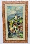 FRANCISCO CÉA (BRASIL, 1908 - 1968) - ´´RECANTO TRANQUILO´´ - 30,0 x 60,0 - Lindíssima e rara pintura finamente executada em técnica de óleo sobre tela, representando bela paisagem rica em movimentos e colorações. Assinada no C.I.D. e no verso datada de 1969. Enquadrada em moldura de madeira medindo 46,5 x 76,5 cm. Perfeito estado de conservação. NOTA SOBRE O ARTISTA: Francisco Céa nasceu em 1908 .Pintor de larga produção, dedicando-se especialmente à paisagem. Recebeu inúmeros prêmios, entre eles a medalha de Bronze no Salão Nacional de Belas Artes , Rio de Janeiro , com Mercado Municipal e Domingo na Quinta em 1954.Citado no Júlio Louzada e no Dicionário de Artistas Plásticos Brasileiros.