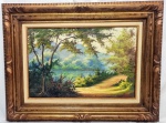 ALEX LUIZI (POÇOS DE CALDAS-MG, 1964) - 40,0 x 60,0 - Lindíssima e elegante pintura, finamente executada em técnica de óleo sobre tela, representando bela paisagem riquíssima em movimentos e colorações. Assinada e datada de 1989 no C.I.D. Enquadrada em moldura de madeira da época ricamente trabalhada medindo 65,0 x 86,0 cm. Perfeito estado de conservação. NOTA SOBRE O ARTISTA: Alexandre Luizi Campos (1964 :Poços de Caldas, MG). Pintor.Teve iniciação artística aos 15 anos, começando pelos desenhos em creion, sendo seus estudos direcionados à arte acadêmica. Sua orientação inicial foi com seu grande mestre e avô materno De Luizi (in memorium) sendo crítico a parte, professor exímio e artísta plástico, de onde vem sua eterna fonte de inspiração.Continuando a desenvolver seus estudos, marcando a tragetória pertencente à família de paisagista, seu tio Benedito Luizi o qual vem desenvolvendo e sucedendo um trabalho de equilibrio, lógica visual de espaço e forma retratando a natureza . Hoje, além de seguir suas pesquisas aliadas à sua oficina em Poços de Caldas - MG, está desenvolvendo sua técnica também voltada a arte moderna.Seus hobbies são: Fotografia, música, passeios pitorescos a natureza, viagens e aventuras de Motor Home.