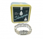 RELÓGIO FOSSIL - ELEGANTE MODELO - BELA CAIXA COM DESIGN MODERNO DE 26 X 18 MM EM AÇO, PULSEIRA TIPO BRACELENTE DE 17 MM EM AÇO E ACRÍLICO COM FINO ACABAMENTO. VISOR PÉROLIZADO COM INCRUSTAÇÃO DE BRILHANTES. FUNÇÕES : HORAS , MINUTOS E SEGUNDOS. RESISTENTE Á ÁGUA. MOVIMENTO QUARTZ DE PRECISÃO FUNCIONANDO EM PERFEITO ESTADO DE CONSERVAÇÃO. ACONDICIONADO EM ESTOJO COM MANUAL.