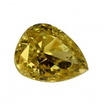 DIAMANTE YELLOW - Precioso e raro diamante yellow de 0.16 ct medindo 3.98 x 3.40 x 1.61  mm, tratamento 100% natural de excelente qualidade e clareza I1 / I2. Clássica lapidação pera brilhante, origem Bélgica. Ótimo investimento para montar uma joia de qualidade .