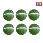 Precioso e raro lote de Belíssimas Alexandritas cats eye, composto por 6 unidades totalizando 1.19 cts , clássica lapidação cabochon medindo aprox 3.15 x 3.15 x 2.15 mm cada. Excelente qualidade e clareza IF. oportunidade única para montar uma joia de qualidade. Origem Sri Lanka.