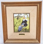 (Oportunidade) - EL GRECO - PORTO-PORTUGAL - COLEÇÃO MESTRES DO IMPRESSIONISMO - Sousa Pinto: Lindíssima reprodução fidedigna de obra original, realizada em laca sobre metal revestido de porcelana fina. Representando clássica obra do renomado artista. Paspatour em luxuoso tecido cor de marfim. Enquadrado em moldura de madeira patinada medindo 31,0 x 34,0 cm. Perfeito estado de conservação. Oportunidade.