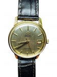 RARO RELÓGIO OMEGA - CLÁSSICO MODELO SEAMASTER AUTOMATIC - BELÍSSIMA CAIXA DE 35 MM EM PLAQUÊ DE OURO - ELEGANTE PULSEIRA DE 16 MM EM COURO DE CROCODILO - FUNÇÕES : HORAS - MINUTOS - SEGUNDOS  - CALENDÁRIO - MOVIMENTO AUTOMÁTICO SWISS DE PRECISÃO - RESISTENTE À ÁGUA. RELÓGIO FUNCIONANDO EM EXCELENTE ESTADO, VISOR NOVO. PULSEIRA COM DISCRETAS MARCAS DO TEMPO.