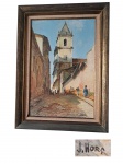 J. HORA - OST- acid- Jayme Hora, Bahia - Salvador 1911/1977 retratou sua cidade com marinhas e cenas urbanas, 58 x 38 e 72 x 53 cm.