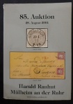 Livro 85. briefmarkern - Auktion para filatelista bem ilustrado e com inúmeras referências de selos com 548 áginas.
