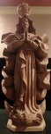 NILSON DE TRACUNHAÉM PE - ARTE POPULAR BRASILEIRA - Belíssima imagem de Nossa senhora da conceição esculpida em barro cozido medindo 56 altura x 25 largura x 15 comprimento