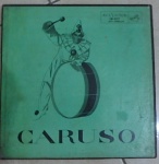 Colecionismo - Estojo com 3 LP de Vinil do Caruso, selo vermelho.
