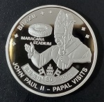 MALAWI.  2009.  5 KAWACHA.  PRATA 925 X 28,28 GRAMAS.  PAPA J. PAULO II,  UNC.