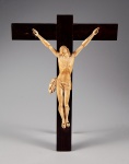 Cristo Crucificado - Imaginária sacra portuguesa primorosamente esculpida em único bloco de marfim c