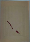 José Carlos Júlio de Moura (1944,Redentora/RS), "Pássaros", Gravura em relêvo seco aquarelada. 66 x 48 cm. Assinada e datada 1979. Tiragem 40/100. Sem moldura. Presença de alguns pontos de acidez sobre o papel.  No Estado.