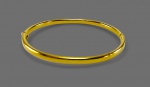 Pulseira escrava em ouro amarelo 18 k . Peso. 6,8 gr Med. 6 x 5 cm
