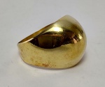 Anel em ouro amarelo 14 k . Peso 3,4 gr Aro 13