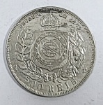 Numismática : Moedas de prata 917 , Brasil 500 réis , Petrus II : 1868 (5 un) / 1889 ( 5 un) / 1867 (4 un) / 1888 (4 un). Total . 18 un.  Peso . 113 gr