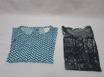 Lote de 2 camisas com manga comprida e manga curta  em cores e marcas diversas. Peças em bom estado. Tamanhos M & G .