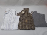 Lote de 3 camisas sendo uma delas da marca ELLE ET LUI, tam: 38. Peças com marcas de guardado.