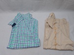 Lote de 2 camisas masculina social, peças com marcas de guardado. TAM: M